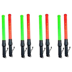Bastao Sinalizador Led 2 Cores Grante Kit 4 Unidades Lanterna Fluorescente Emergencia Segurança