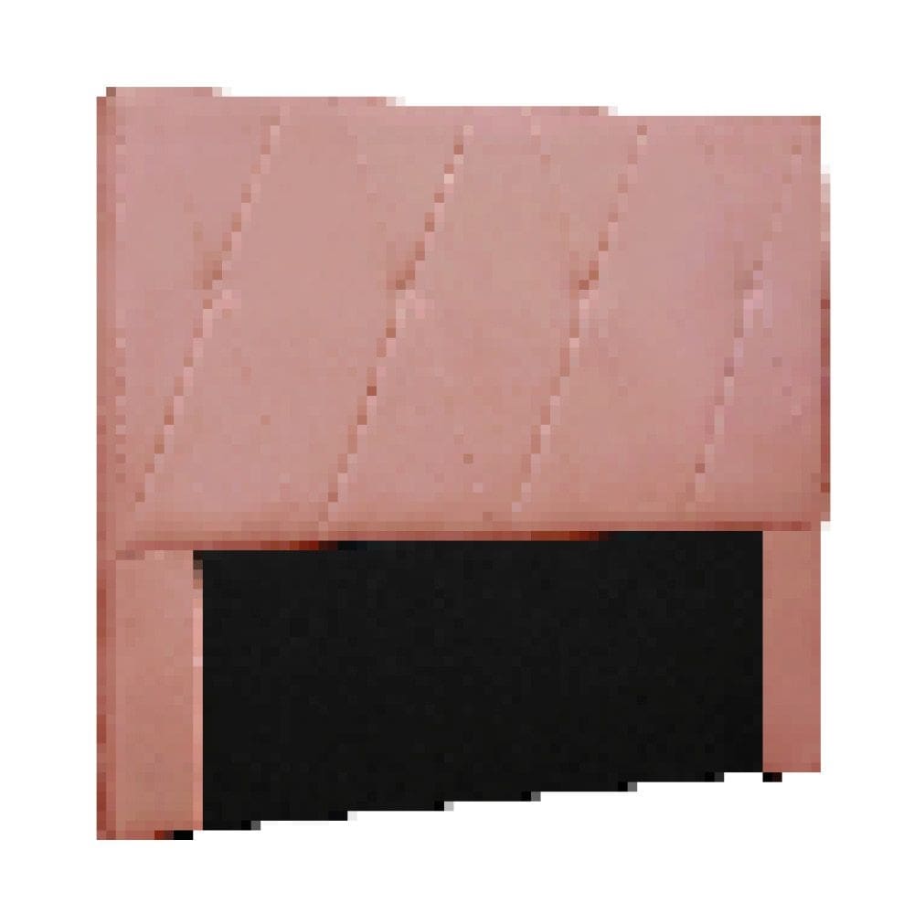 Cabeceira Cama Box Queen 160 cm Aquilla Veludo Rosa S04 - D`Rossi