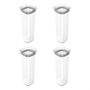 Kit 4 Potes Herméticos Porta Alimento Mantimentos C Tampa