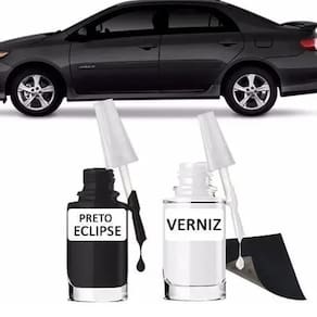 Tinta retoque tira risco automotivo preto eclipse preto eclipse 20 ml