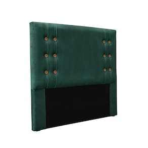 Cabeceira Cama Box King 195cm e Recamier Gênova Veludo Verde S04 - D`Rossi