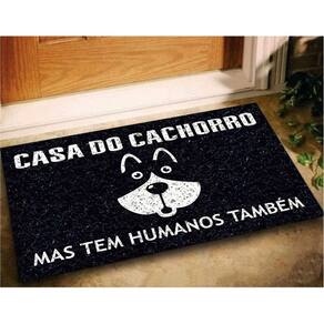 Tapete capacho divertido casa do cachorro 60x40 dog pet lar