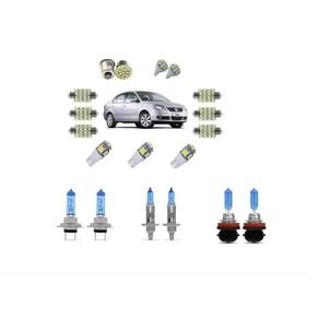 Led kit polo super branca + farol e milha 2007/2014