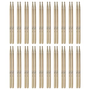 Kit com 25 Pares Baquetas para Bateria Hickory 5A New York