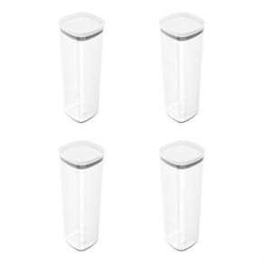 Kit 4 Potes Herméticos Porta Alimento Mantimentos C Tampa