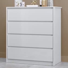 Cômoda Carla 4 Gavetas Branco - Mx Móveis