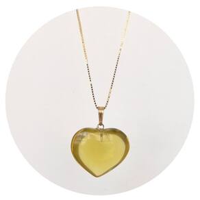 Colar prata 925 + ouro 18k green gold em coração e legítima