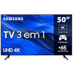REEMBALADO: Smart TV Samsung 50 Polegadas 4K UHD UN50CU7700GXZD