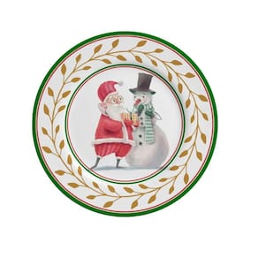 Conjunto 6 pratos para sobremesa ho ho ho - alleanza