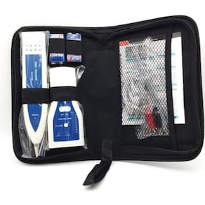 Kit localizador de cabos rj11 rj45 zumbidor + testador rede