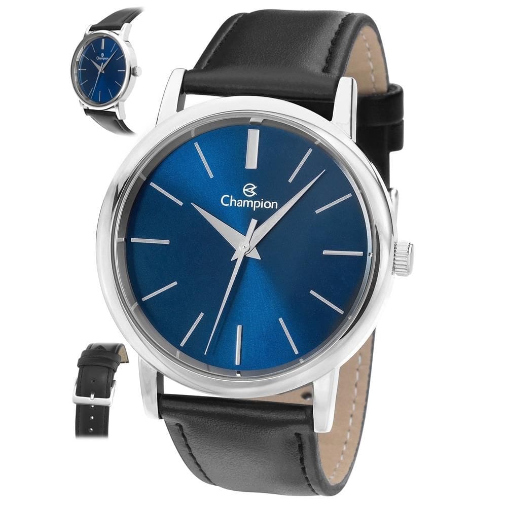 Relógio Champion Masculino Ref: Cn20711f Casual Prateado