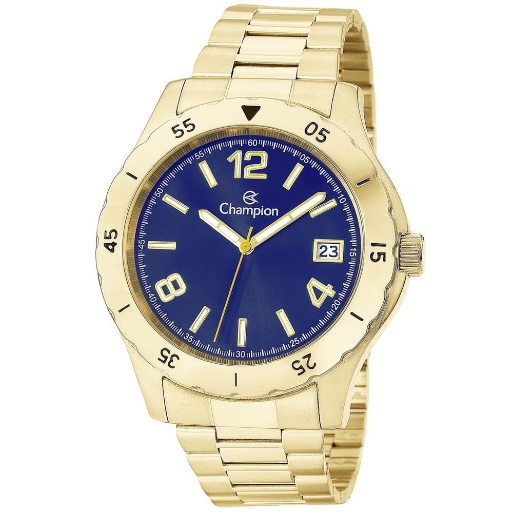 Relógio Champion Masculino Ref: Ca31239a Casual Aço Dourado
