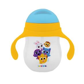 Copo Treinamento Alças 280Ml Amarelo Bolofofos- Zoop Toys