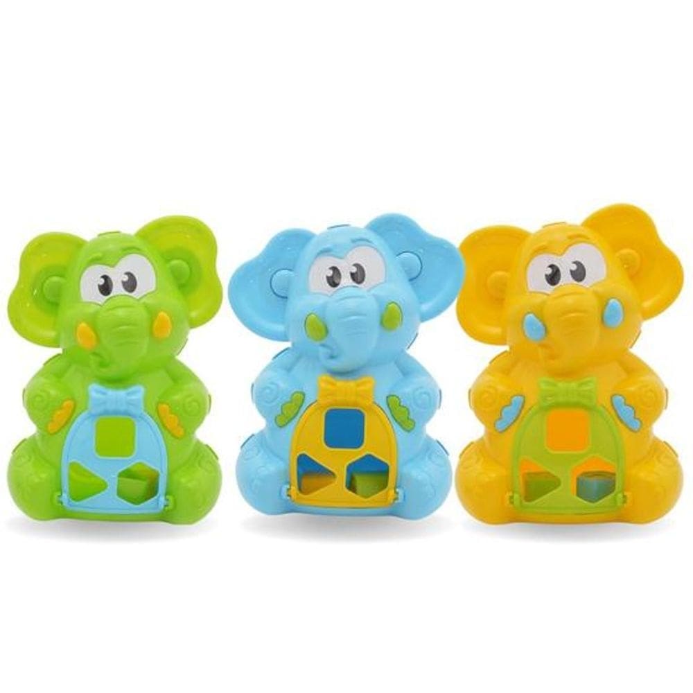 Elefantinho Ted brinquedo didático - cores diversas JP Brink