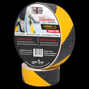 Fita Antiderrapante 50 mm X 10 Metros - Listrada (Amarela e Preta)