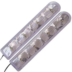 Par fita led pisca retrovisor retrolight 12v branco veicular