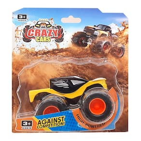 Monster Truck Crazy Cars Amarelo e Preto RL071-3 - Dorémi