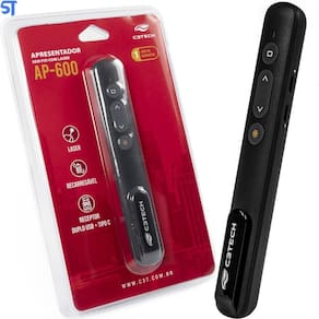 Apresentador sem fio preto ap-600 c3tech