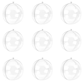 Bola acrílico transparente 5cm 30u artesanato enfeite