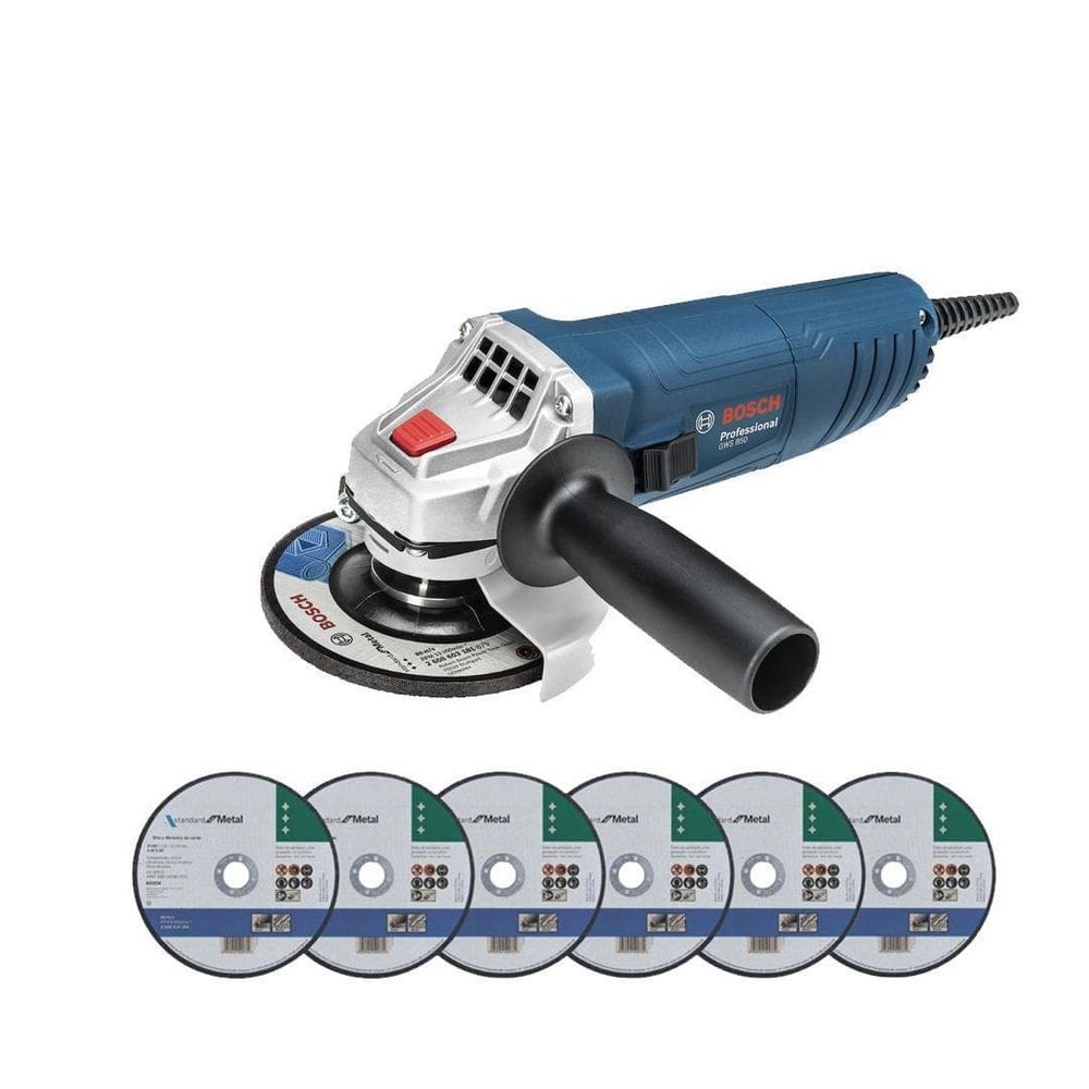 Esmerilhadeira Profis Gws 850 115Mm Bosch Com 6 Discos 110V
