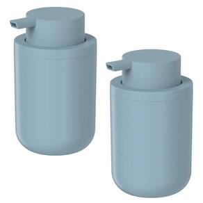 2x Porta Sabonete Liquido de Pia Banheiro 300ml OU Bold Azul