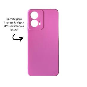 Capa aveludada compatível motorola moto g04 recorte digital