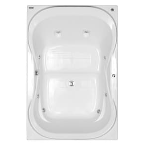 Banheira Hidromassagem Astra Due Maggiore Super Luxo 180cmx120cmx44cm - 6 jatos Branco Gel-Coat P2 Com Aquecedor 220V