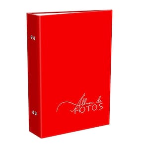 Album de 200 fotos 10x15 vermelho amor love namoro sempre