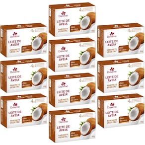 10UN Sabonete Vegetal Leite De Aveia Oleo De Coco 90g Davene