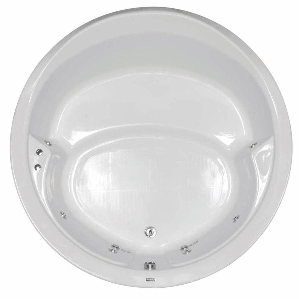 Banheira Hidromassagem Astra Firenze Super Luxo 140cmx140mx45cm - 06 Jatos Branco Gel-Coat P3 Com Aquecedor 110V