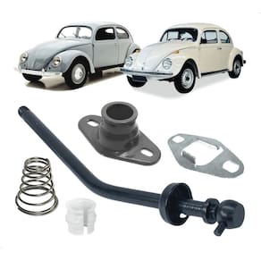 Kit alavanca câmbio cúpula chapa guia bucha vw fusca todos