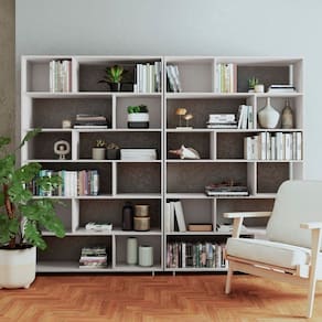 Conjunto 2 Estantes para Livros Euforia Yescasa Branco em Mdp Branco