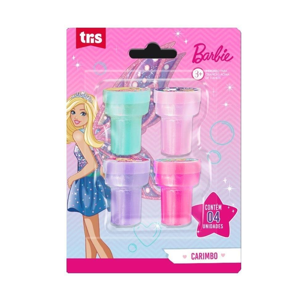 Carimbo infantil autotintado barbie 4un