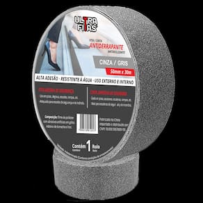 Fita Antiderrapante 50 mm X 30 Metros - Cinza