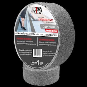 Fita Antiderrapante 50 mm X 20 Metros - Cinza