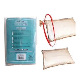 Kit 2 protetor impermeável de travesseiro pvc siliconado
