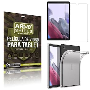Capa anti impacto + película galaxy tab a7 lite t220 t225