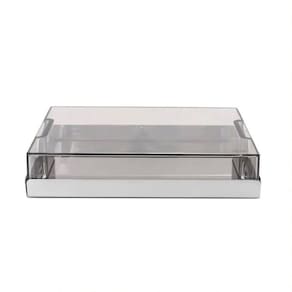 Porta Frios Inox Tampa Acrílico Pote Presunto Equeijo Brinox
