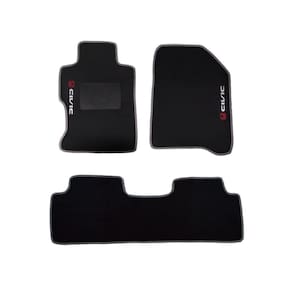 Kit tapete de carpete honda civic modelos 07 2011 grafite
