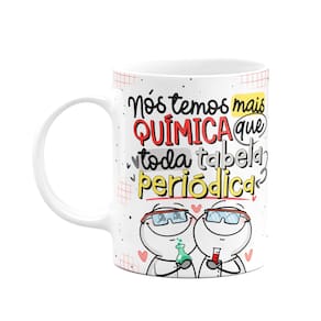 Caneca funny namorados - Mais química que a tabela periódica