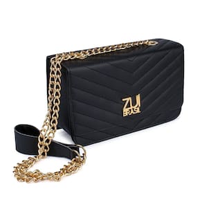 Bolsa feminina transversal executivo festa clutch preta
