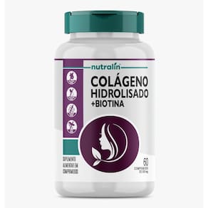 Colágeno hidrolisado + biotina combo pele & cabelos 60caps
