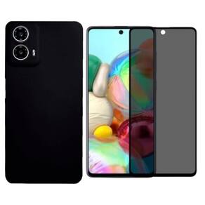 Capa Capinha Preta Para Moto G14 + Pelicula De Privacidade