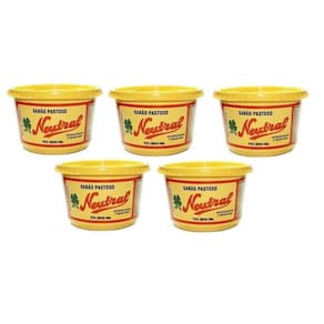 5 potes de sabão pastoso neutral 500g 5unds