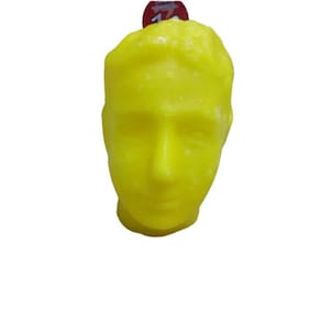 Cabeça de cera masculina amarela - zp7