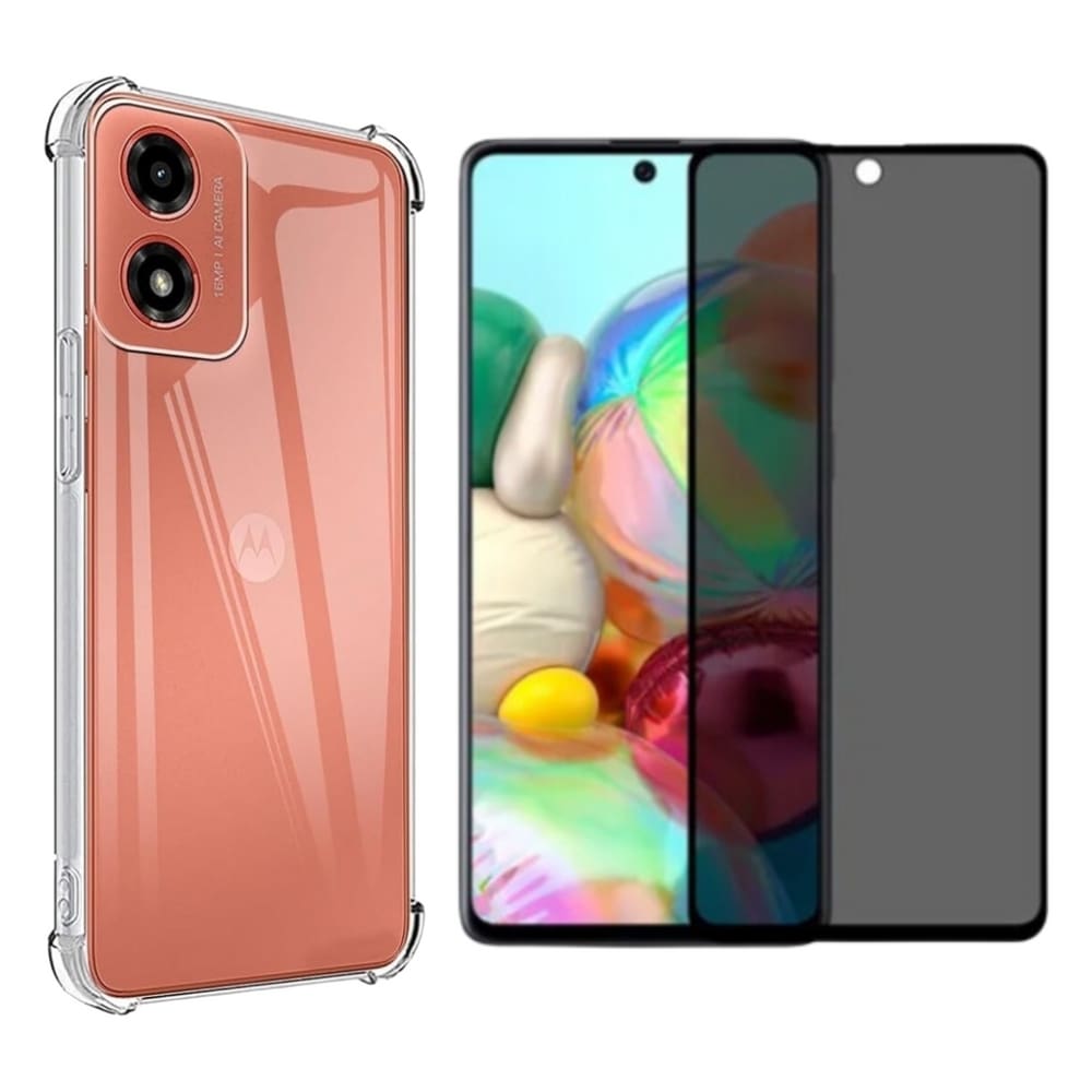 Capa Capinha AntiShock P/ Moto G84 + Pelicula de Privacidade 3D - ArmyShield