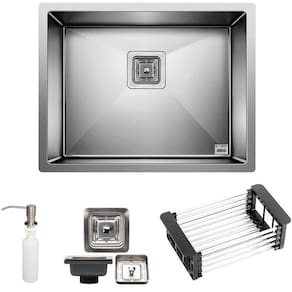 Cuba Quadrada Inox 304 Cozinha Pia Embutir Sobrepor Gourmet