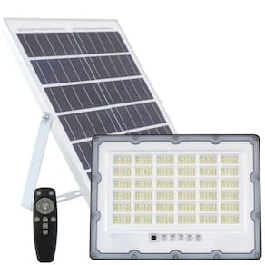 Refletor Solar Led 400W Placa Bateria Bivolt Luz Branco Frio