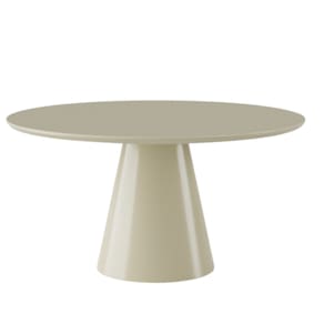 Mesa de Jantar Cone Redonda 80 cm Laca off white