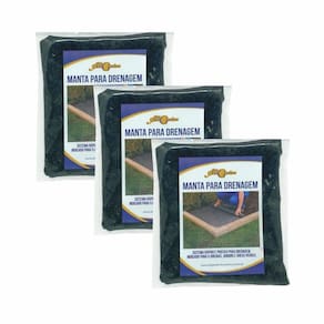 Manta para Drenagem Geotextil kit com 3 metros